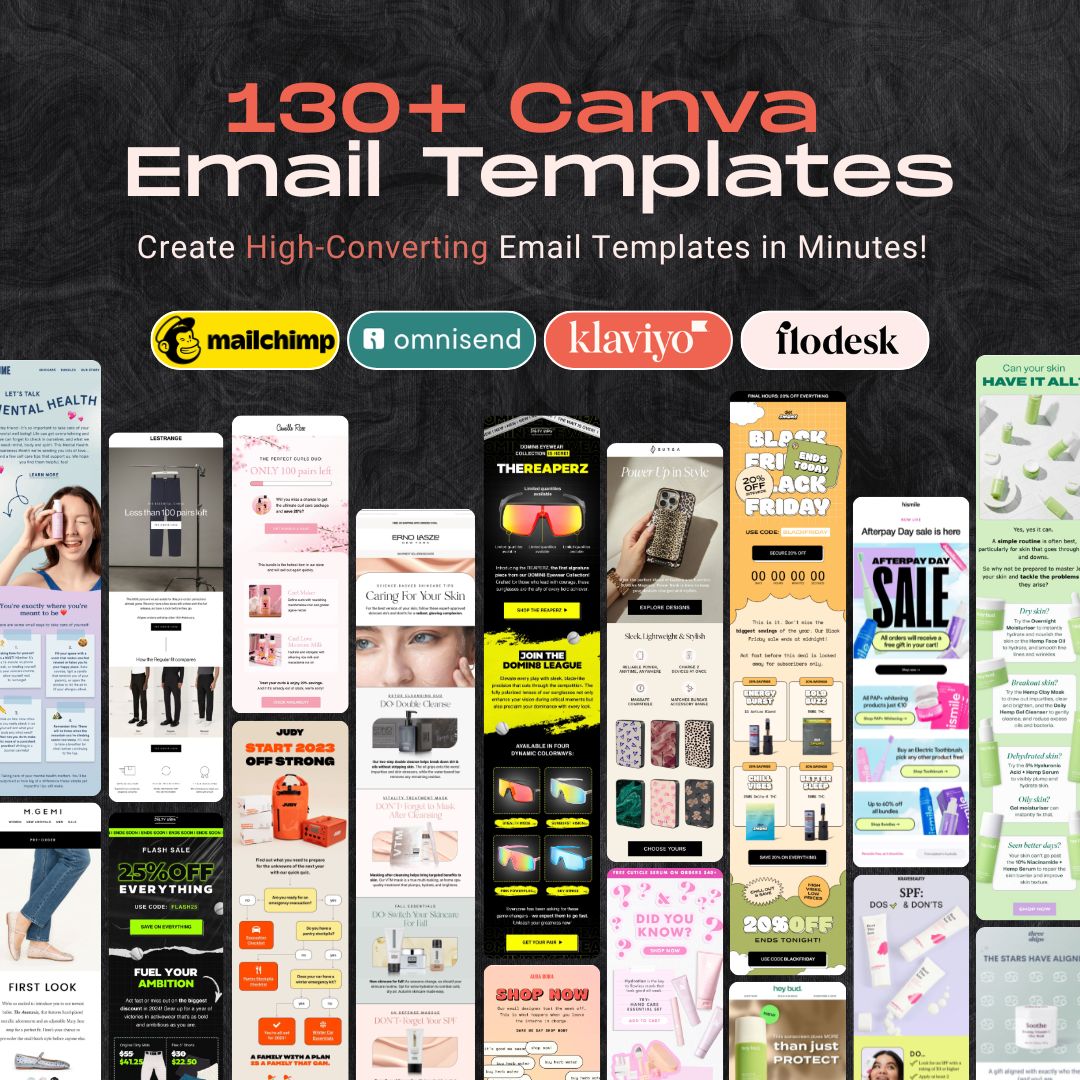 130+ Canva Email Marketing Templates | High-Converting & Easy to Edit