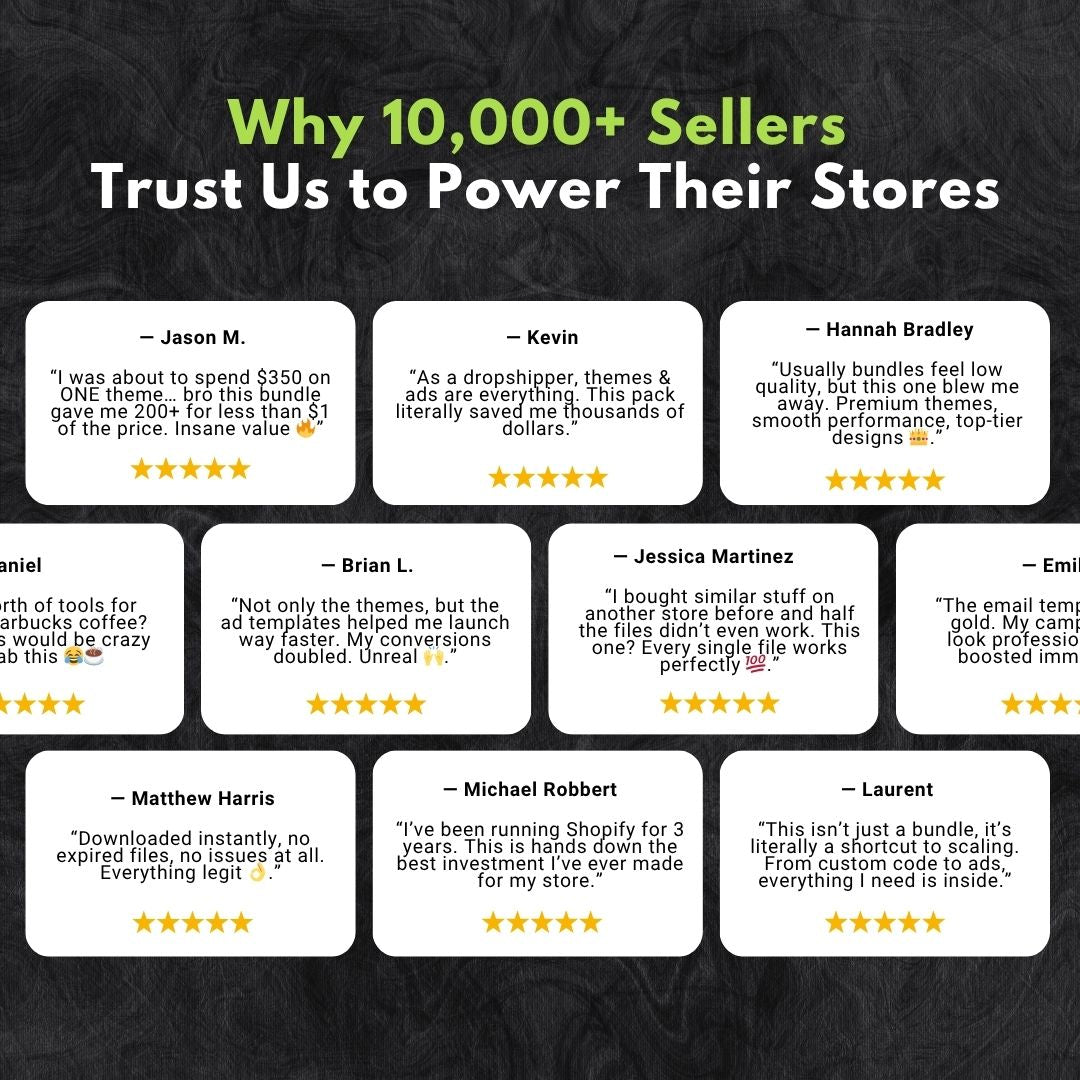 The Ultimate Shopify Hustler Bundle | 2,000+ Premium Tools for Winning Stores