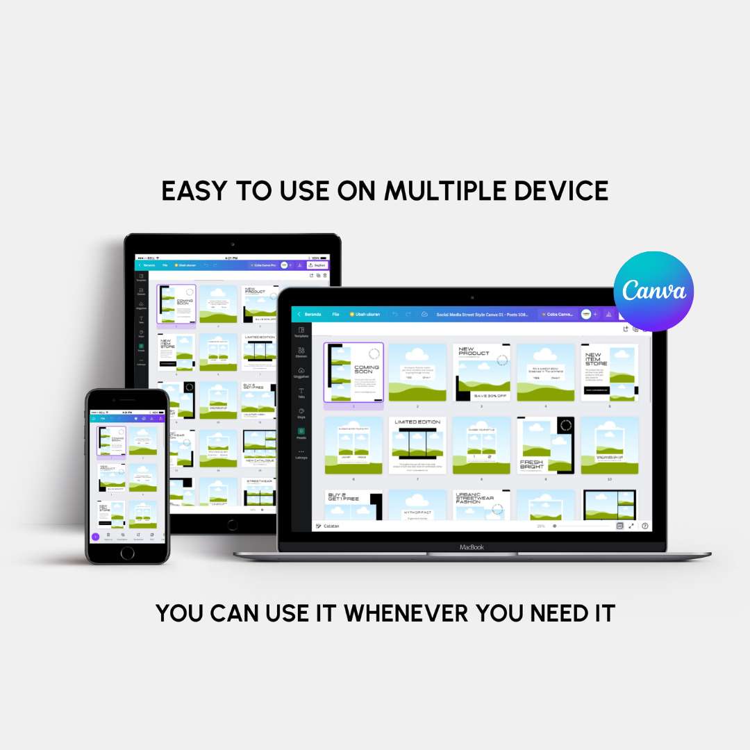 Canva Templates for Instagram Post, story, carousell, highlight template