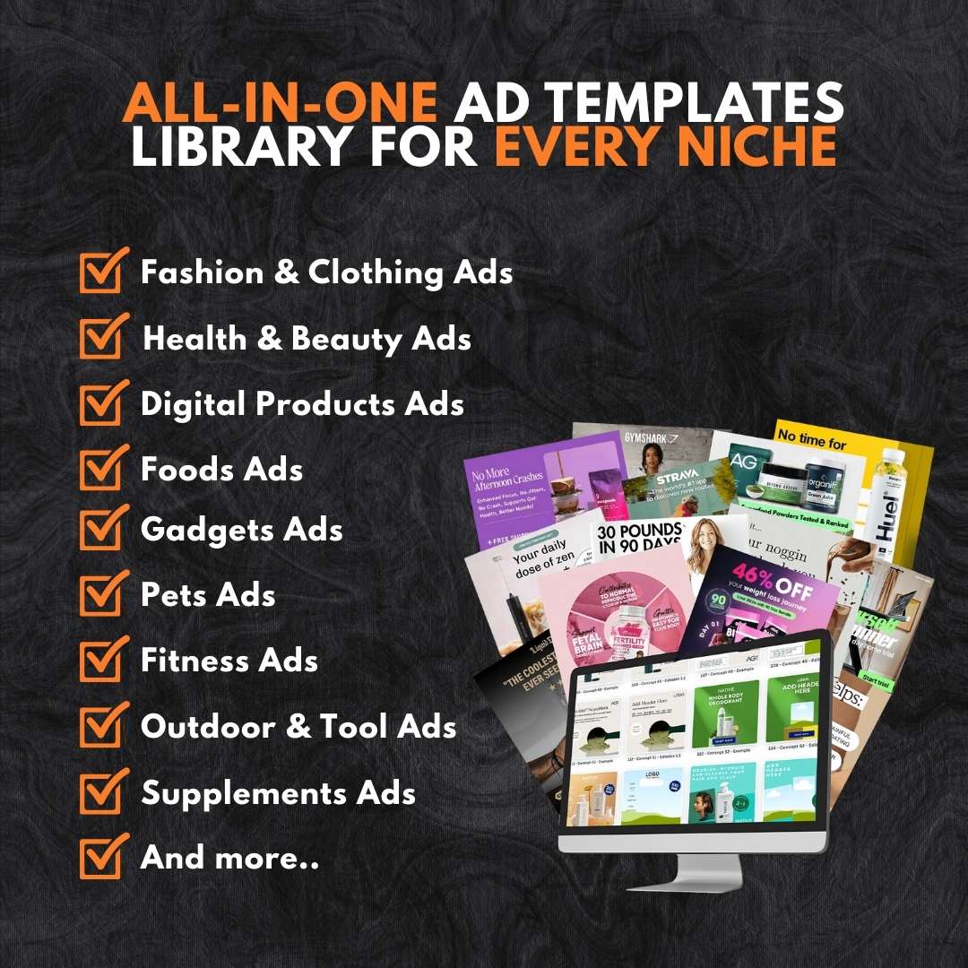 1.500+ High-Converting Facebook & Instagram Ad Templates Bundle