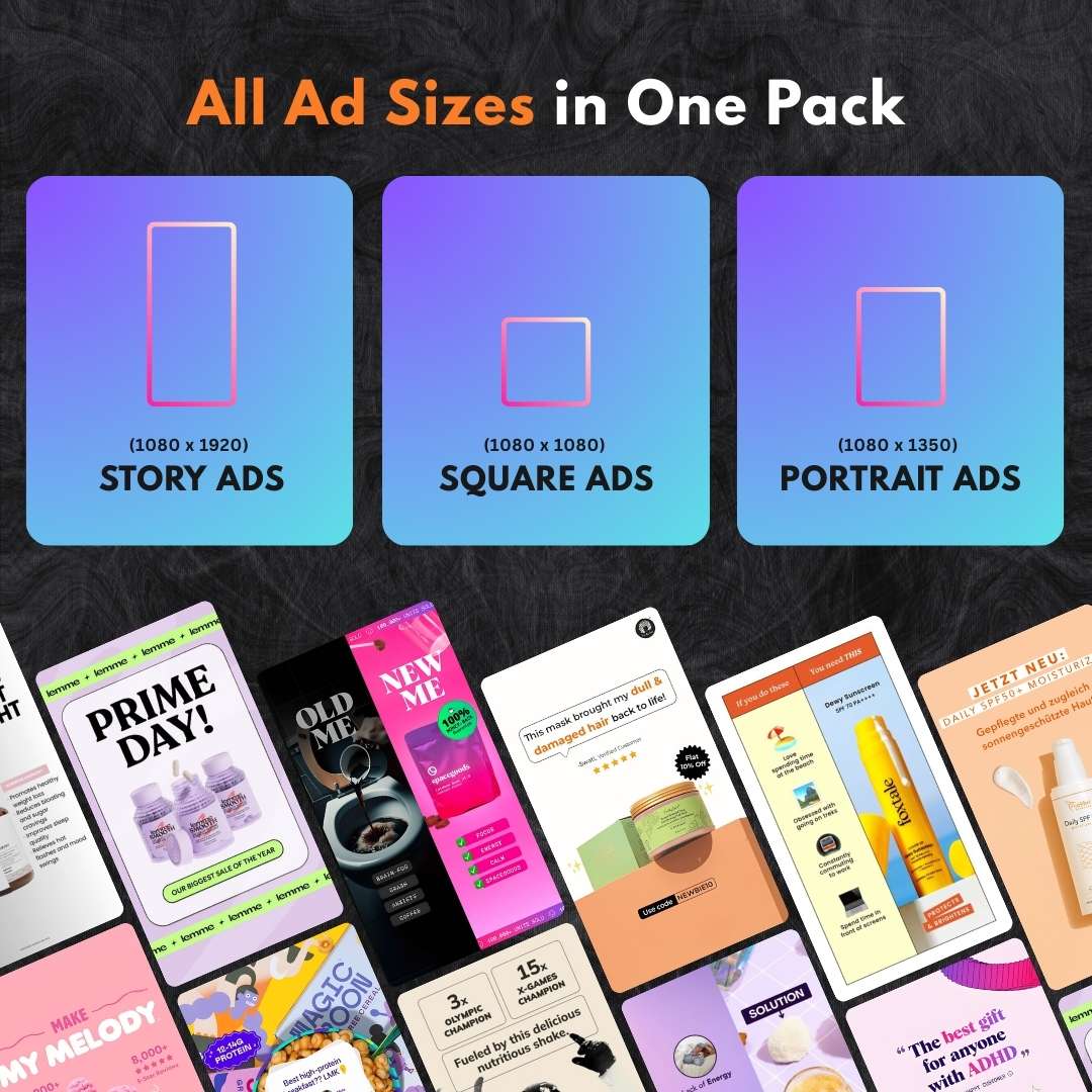 1.500+ High-Converting Facebook & Instagram Ad Templates Bundle