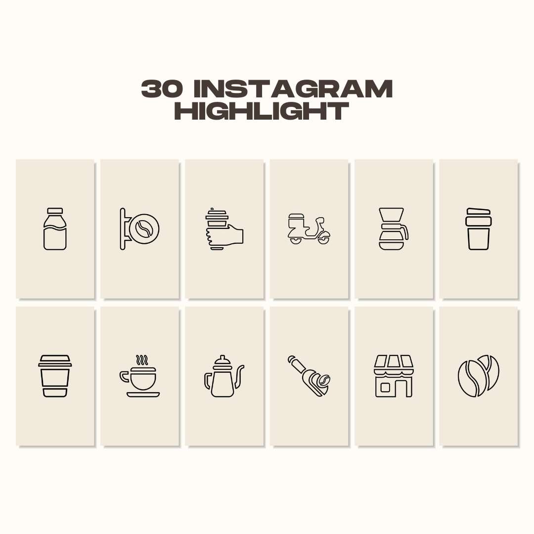 120 Coffee Light Brown Instagram Post - Social Media Canva Template