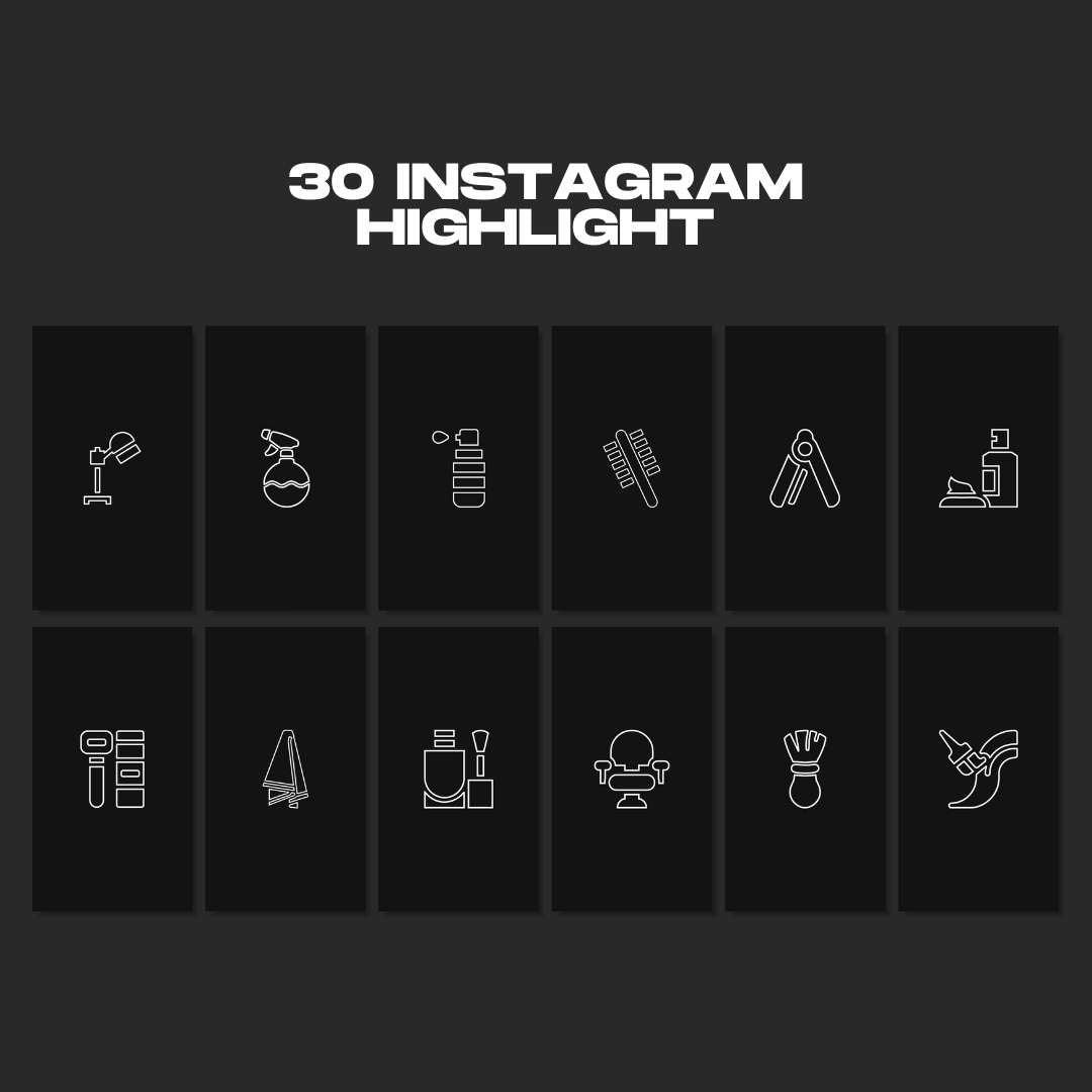 120 Hairstylish Black Instagram Post - Social Media Canva Template