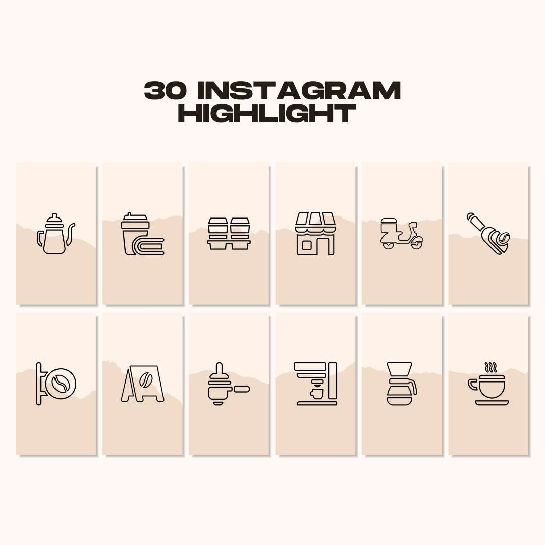 120 Coffee Beige Instagram Post - Social Media Canva Template