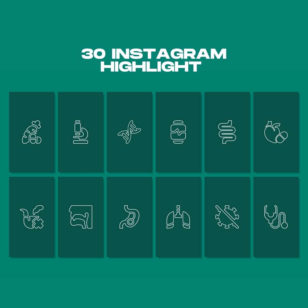 120 Green Medical Instagram Template – Social Media Canva Template