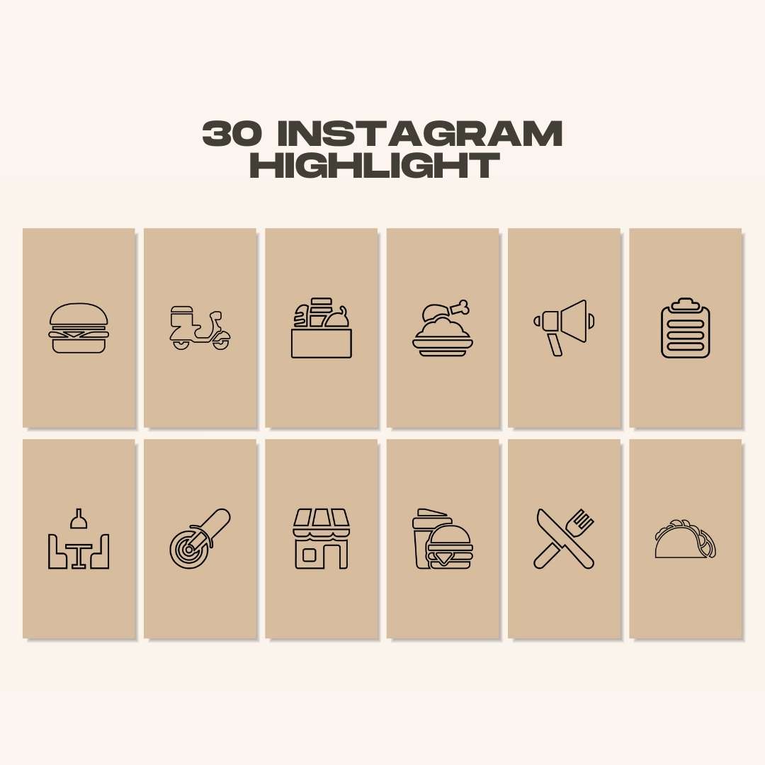 120 Brown Restaurant Instagram Post – Social Media Canva Template