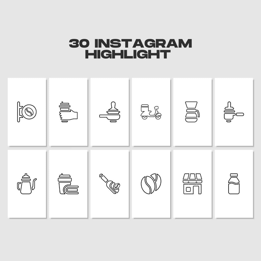120 Coffee White Instagram Post - Social Media Canva Template