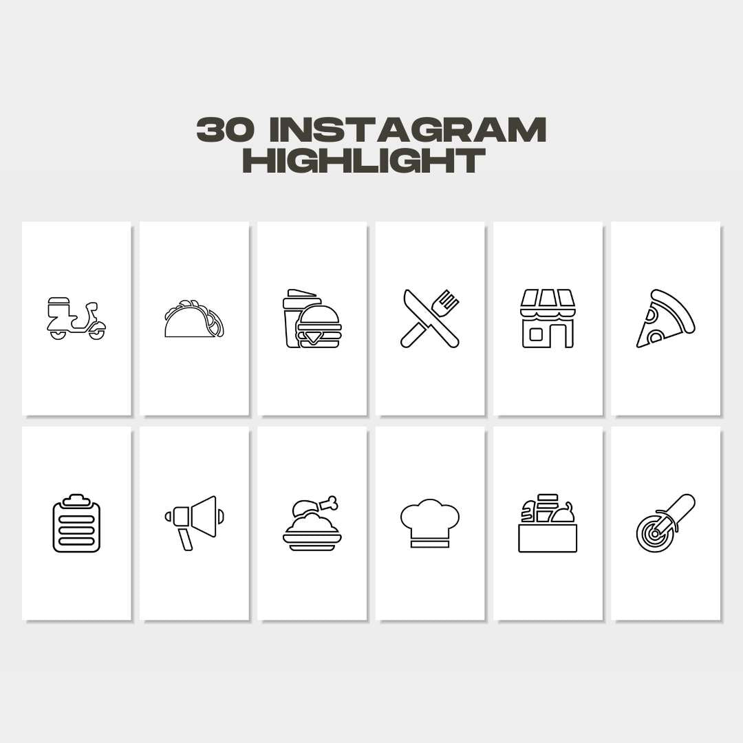 120 White Restaurant Instagram Post – Social Media Canva Template