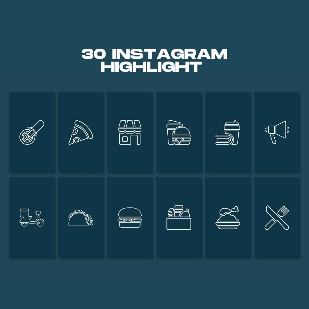 120 Blue Restaurant Instagram Post – Social Media Canva Template