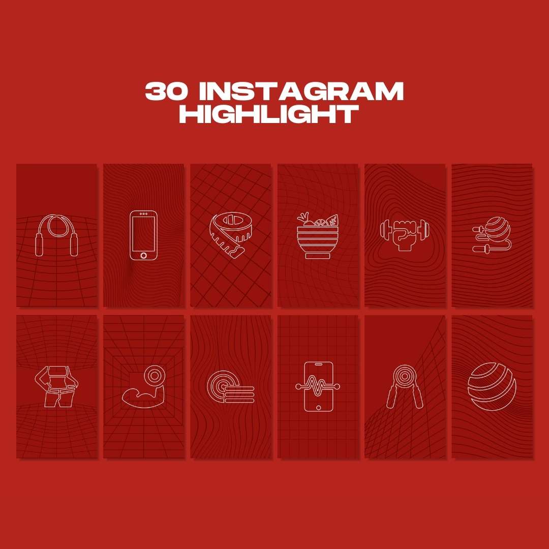 120 Fitness Red Instagram Post - Social Media Canva Template