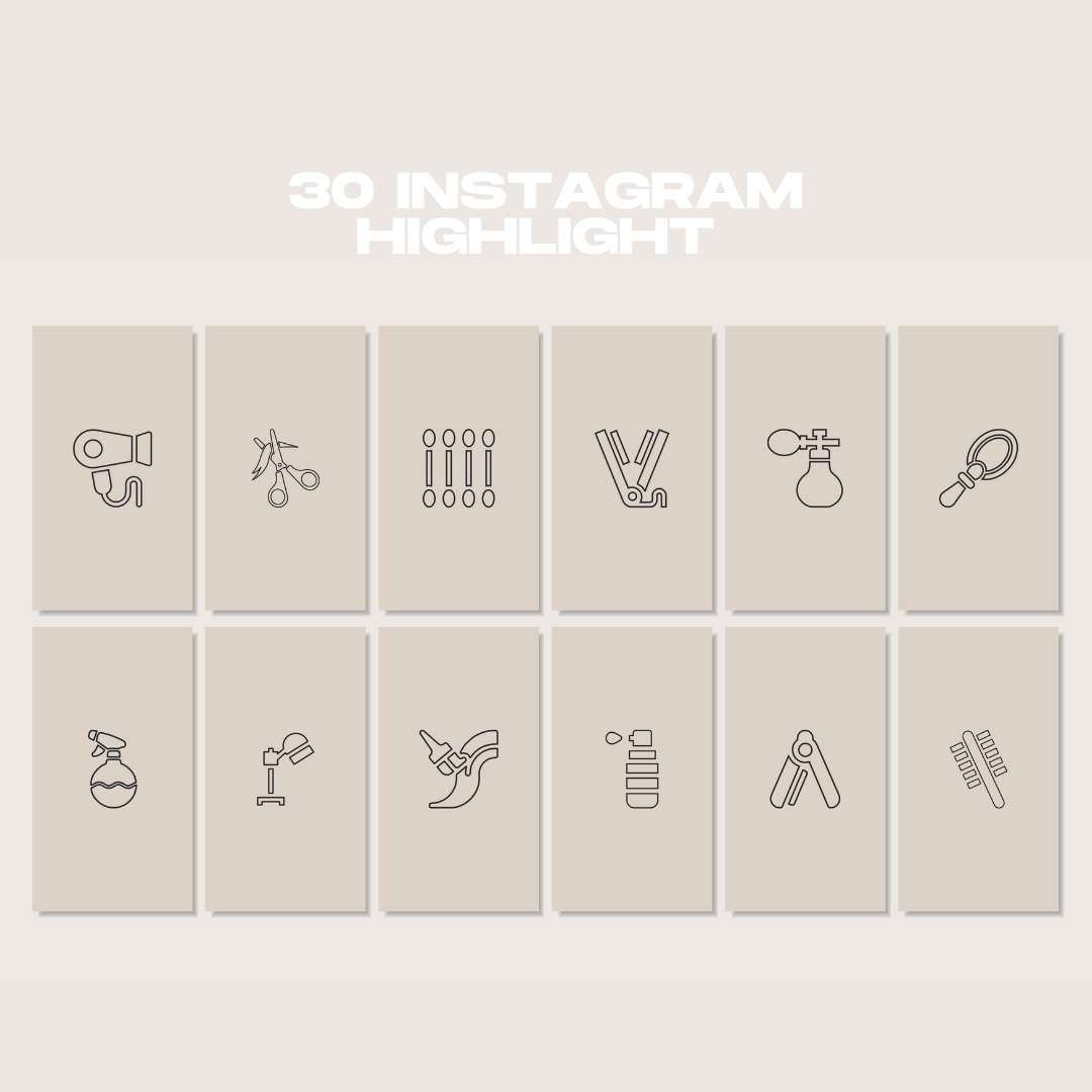 120 Hairstylish Beige Instagram Post - Social Media Canva Template