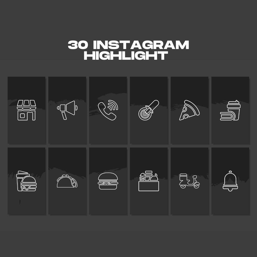 120 Black Restaurant Instagram Post – Social Media Canva Template