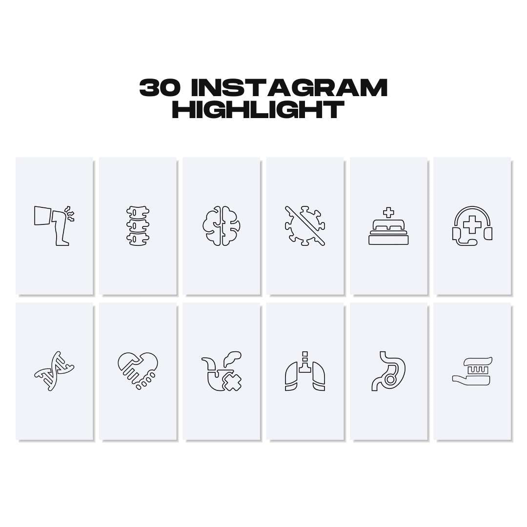 120 Medical Business Instagram Template – Social Media Canva Template