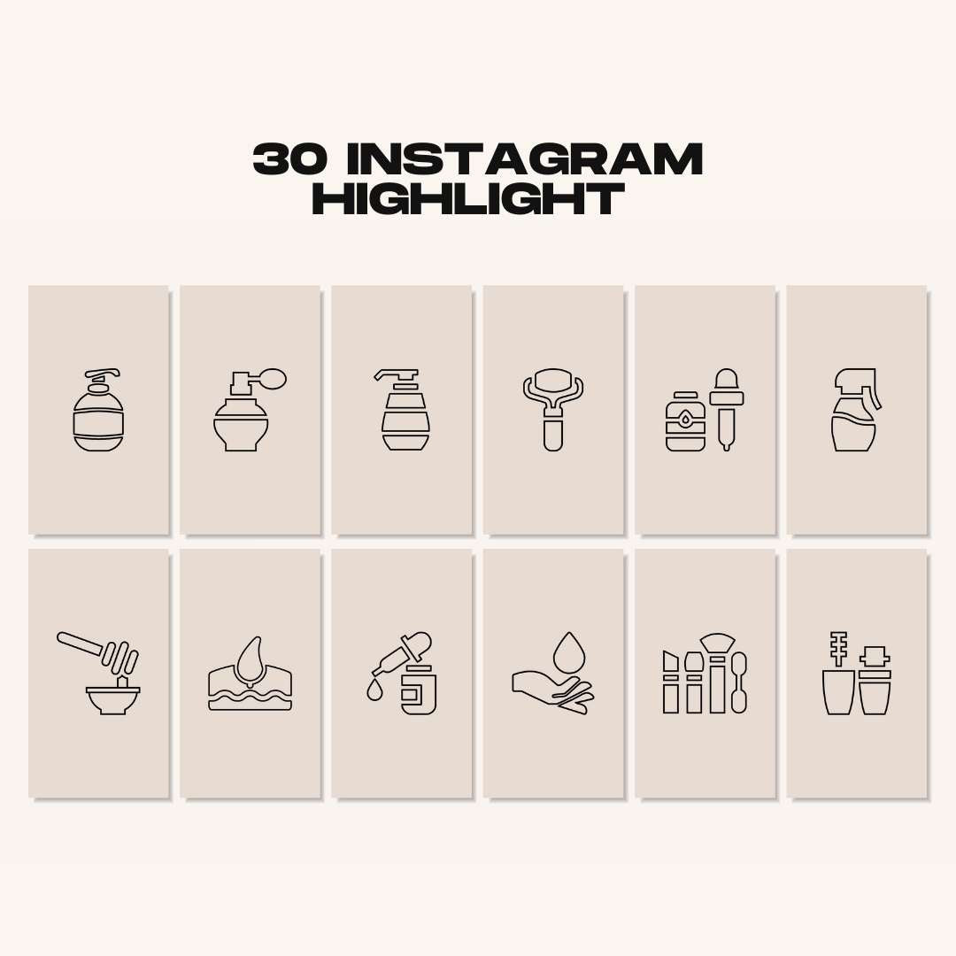120 Skincare Beige Instagram Post – Social Media Canva Template
