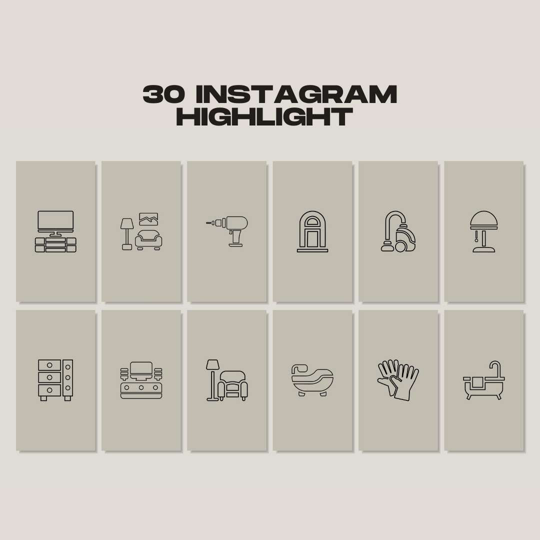 120 Interior Grey Instagram Post - Social Media Canva Template