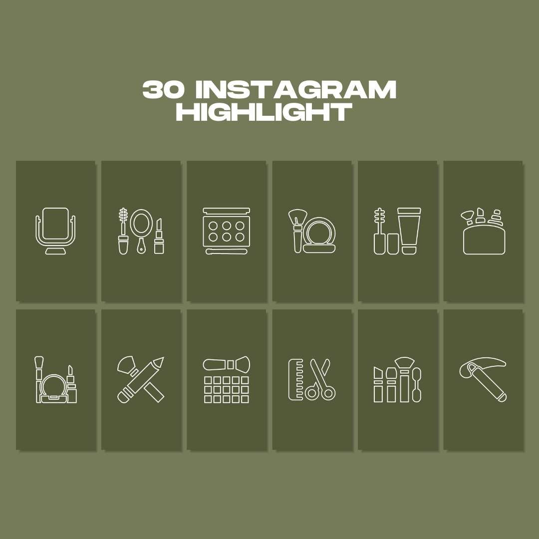 120 Green Make Up Instagram Post – Social Media Canva Template
