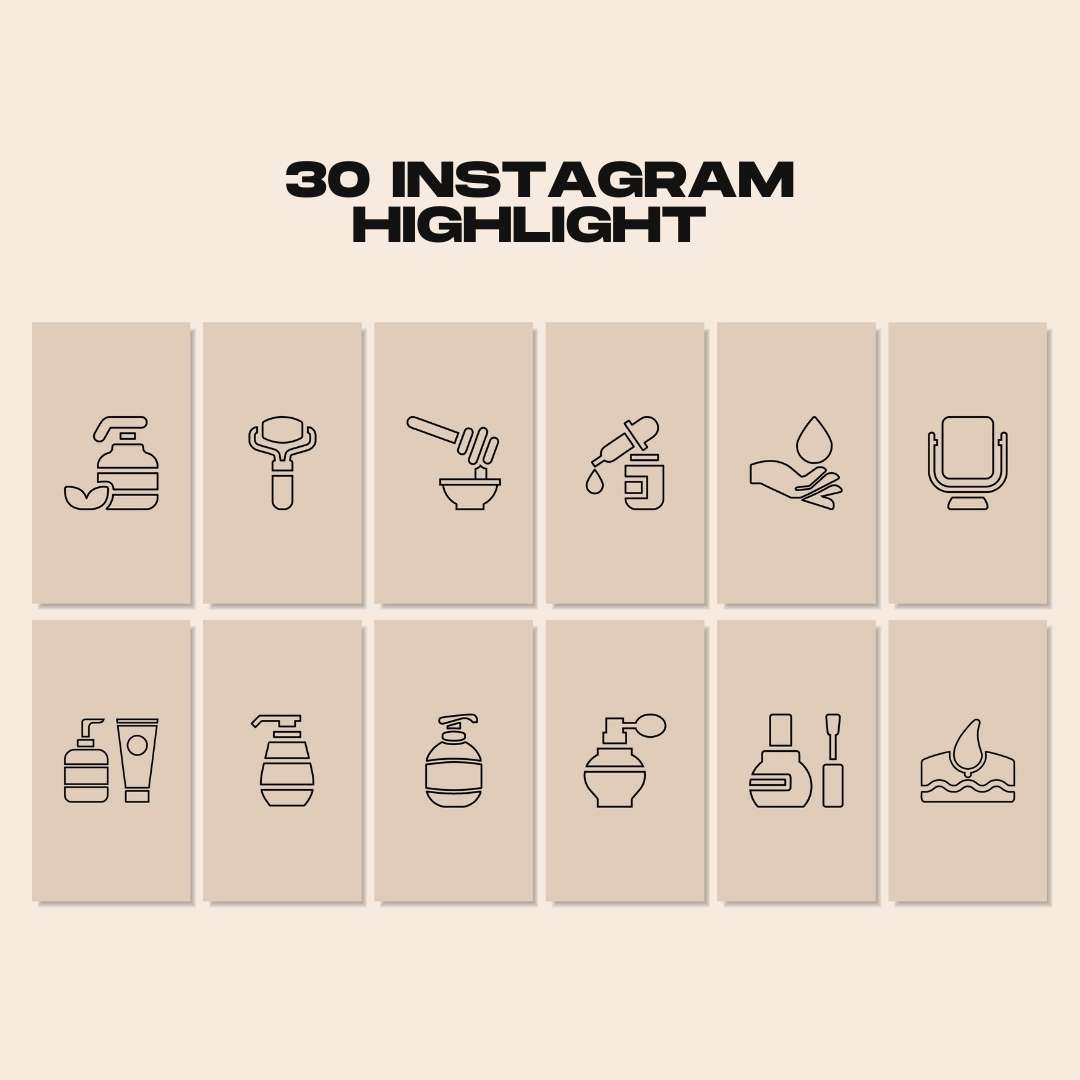 120 Skincare Brown Instagram Post – Social Media Canva Template